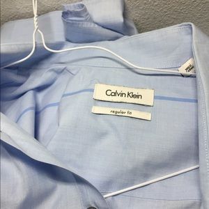 Baby blue calvin button up